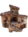 Case presepe accatastate con scala in resina cm 9x5x8 h. Mondo