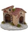 Case presepe in resina cm 15x12x11 h. Mondo Presepi