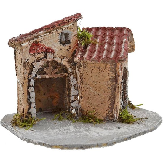 Case presepe in resina cm 15x12x11 h. Mondo Presepi