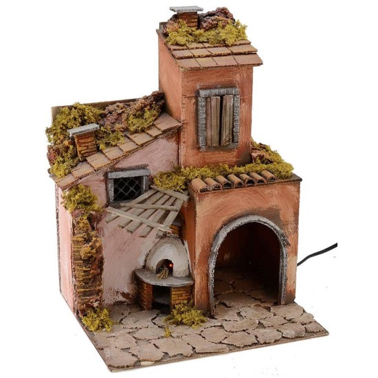 700 style houses with working oven cm 30x25x40 h.