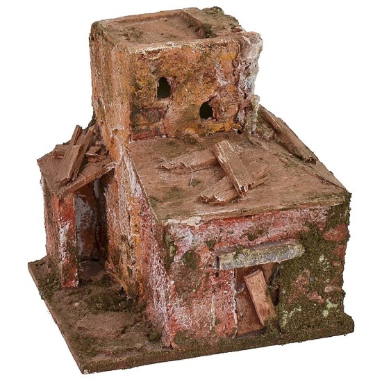 Casita de montaña de 10x9x10 cm de altura para belén.