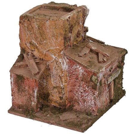 Casita de montaña de 10x9x10 cm de altura para belén.