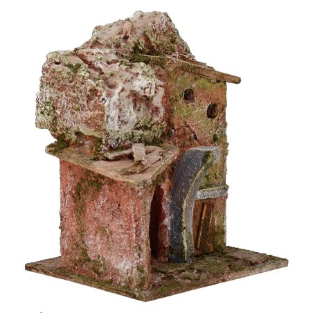 Casita de montaña de 10x9x13 cm de altura para belén.