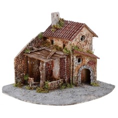 Casolare in resina per presepe cm 30x28x24 h. Mondo Presepi 2