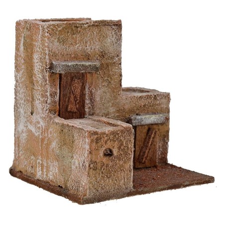 Casita palestina de varios niveles de 10x9x10,5 cm h