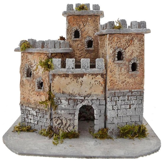 Resin castle cm 27x22x24 h.