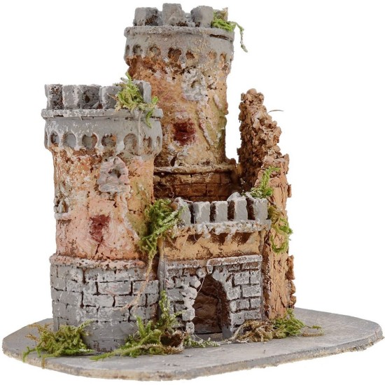 Castle for presepe cm 17,5x15x15 h.