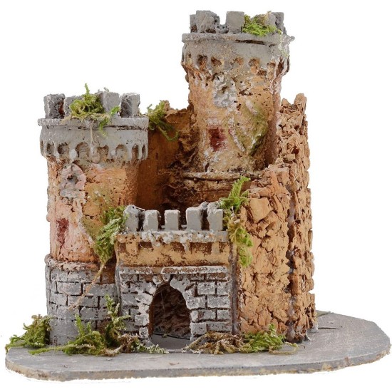 Castle for presepe cm 17,5x15x15 h.
