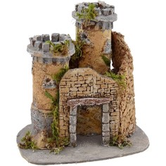 Castello per presepe cm 20x17x20 h. Mondo Presepi