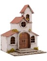 Chiesa con campanile cm 25x25x35 h.