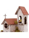 Iglesia con campanario cm 25x25x35 h.
