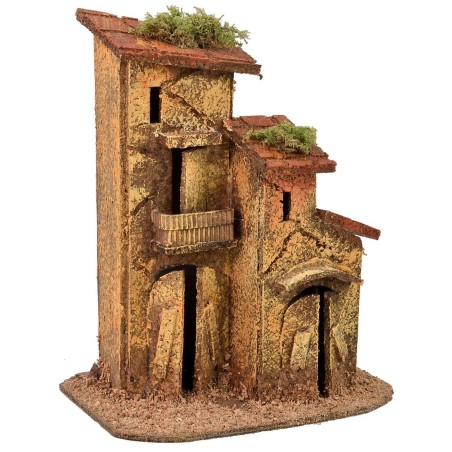 Complesso di due abitazioni 14x10,5x18 h Mondo Presepi