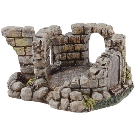 Corte in resina ø cm 10x5 h. Mondo Presepi