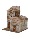 Casa doble para belén de montaña de 10x9x12 cm de altura.