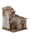 Casa doble para belén de montaña de 10x9x12 cm de altura.
