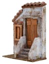 Fachada de casa con entrada para pesebre de 14,5x7,5x19,5 cm h