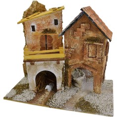 Group of houses cm 18x15x23 h. 2