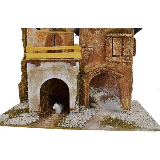 Gruppo case cm 18x15x23 h. Mondo Presepi