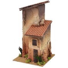 Gruppo di case cm 18x18x32 h Mondo Presepi 2