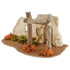 Entrada en estilo palestino con tienda de campaña de 29,8x16,5x17 cm de altura para 2