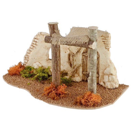 Palestinian-style entrance with tent cm 29,8x16, 5x17 h for