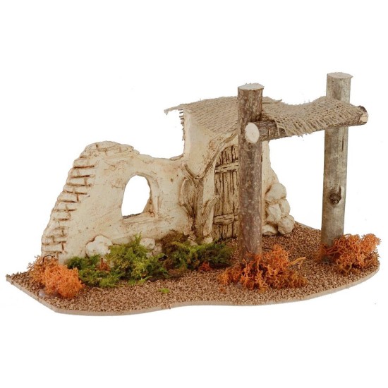 Palestinian-style entrance with tent cm 29,8x16, 5x17 h for