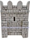 Mura fortificata in resina con pietre cm 12,5x17 h.