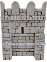 Muralla fortificada de resina para castillo de belén de 12,5x17