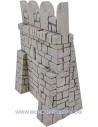 Muralla fortificada de resina para castillo de belén de 12,5x17 cm h.