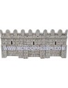 Muralla fortificada de resina para castillo de belén de 12,5x17 cm h.