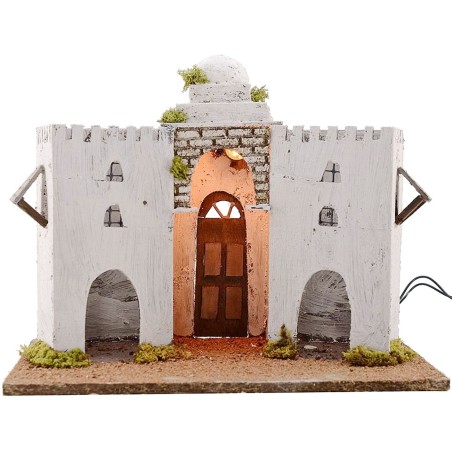 Palazzo Arabo illuminato cm 35x25x27 h. Mondo Presepi