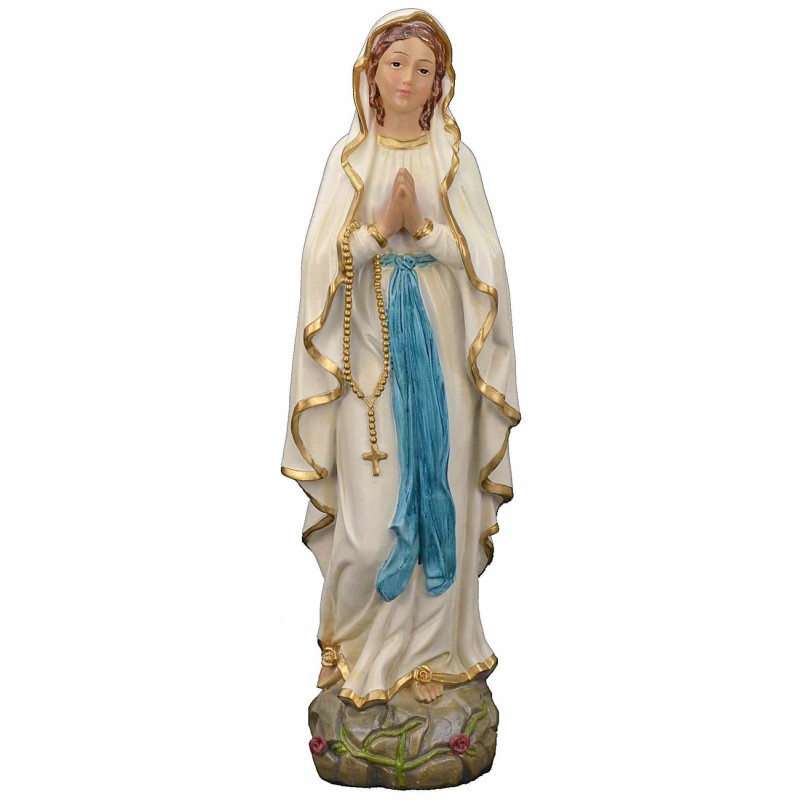 Madonna di Lourdes 40 cm statua in resina Mondo Presepi