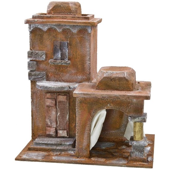 Palestinian palace with outdoor patio for statues 10 cm