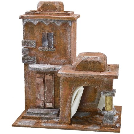 Palacio palestino con patio exterior para estatuas de 10 cm