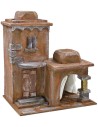 Palacio palestino con patio exterior para estatuas de 10 cm
