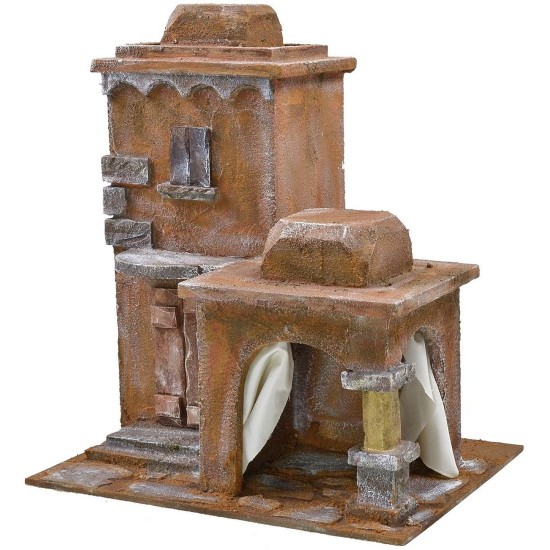 Palacio palestino con patio exterior para estatuas de 10 cm