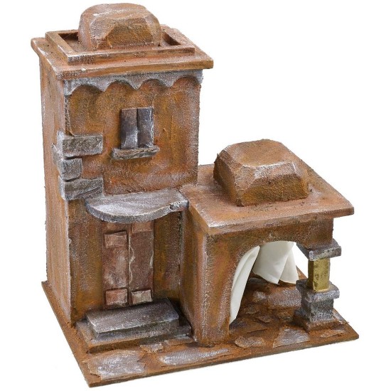 Palacio palestino con patio exterior para estatuas de 10 cm