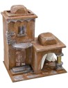 Palacio palestino con patio exterior para estatuas de 10 cm