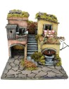 Illuminated crib 30x30 cm with working fountain