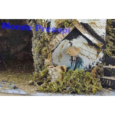 Pesebre con fuente y luces de 42x35x38 cm h. Mundo Pesebres