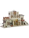Palestinian nativity scene with working lights cm 85x30x50 h