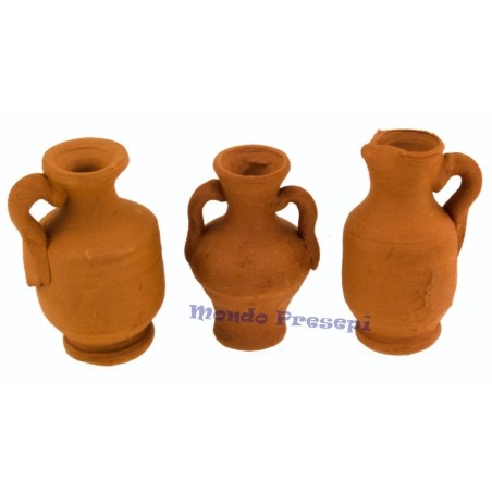 Set 3 amphorae 3 cm -6365-12