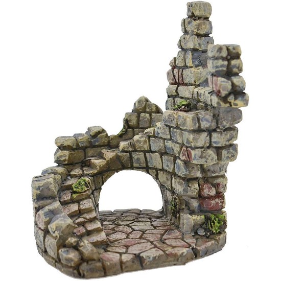 Vista del pueblo 7x6x9 cm en resina Mondo Presepi