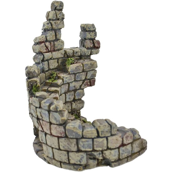 Scorcio di paese 7x6x9 cm in resina Mondo Presepi