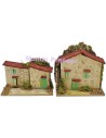 Set of 2 houses cm 10x6x8 h.