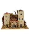 Juego de 3 casas para belén de 15x10x10 cm h