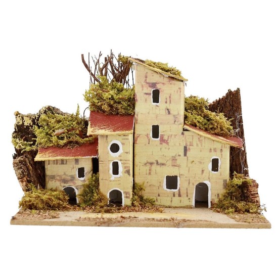 Set 3 case per presepe cm 15x10x10 h Mondo Presepi