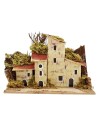 Juego de 3 casas para belén de 15x10x10 cm h