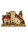 Juego de 3 casas para belén de 15x10x10 cm h