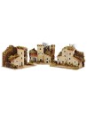 Set 3 case presepe cm 15x10x10 h Mondo Presepi